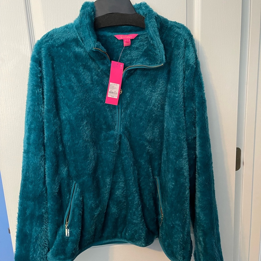 NWT Lilly Pulitzer Skipper Sherpa Popover XXL